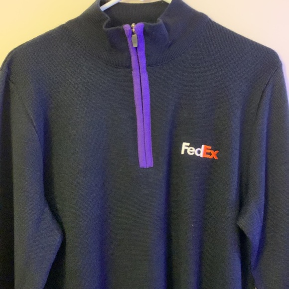 FedEx Uniform Half Zip Sweater - Picture 2 of 6